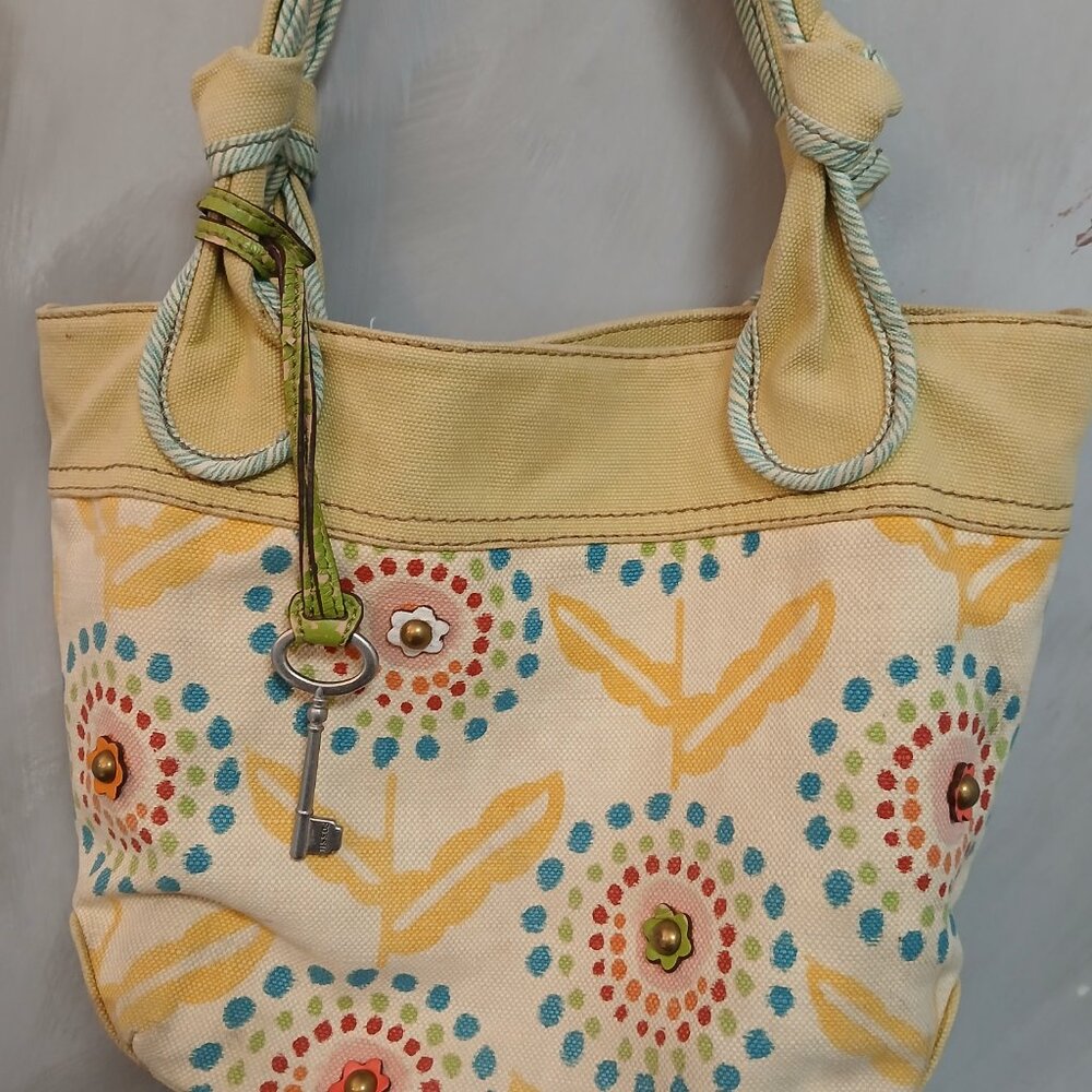 Fossil Canvas Picnic Hobo - Picture 6 of 11